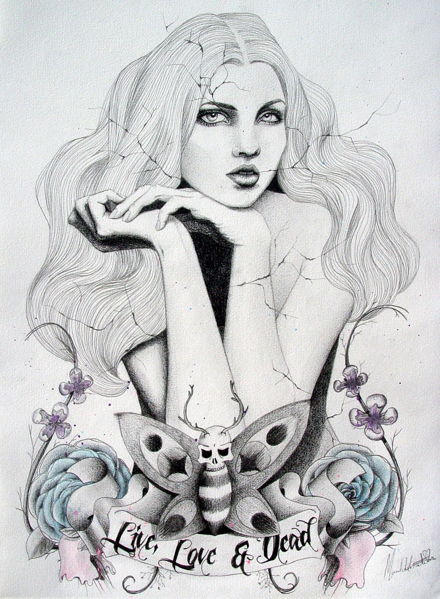 Live muses & dead roses 5 por Manuel De La Fuente / manuelsart.com