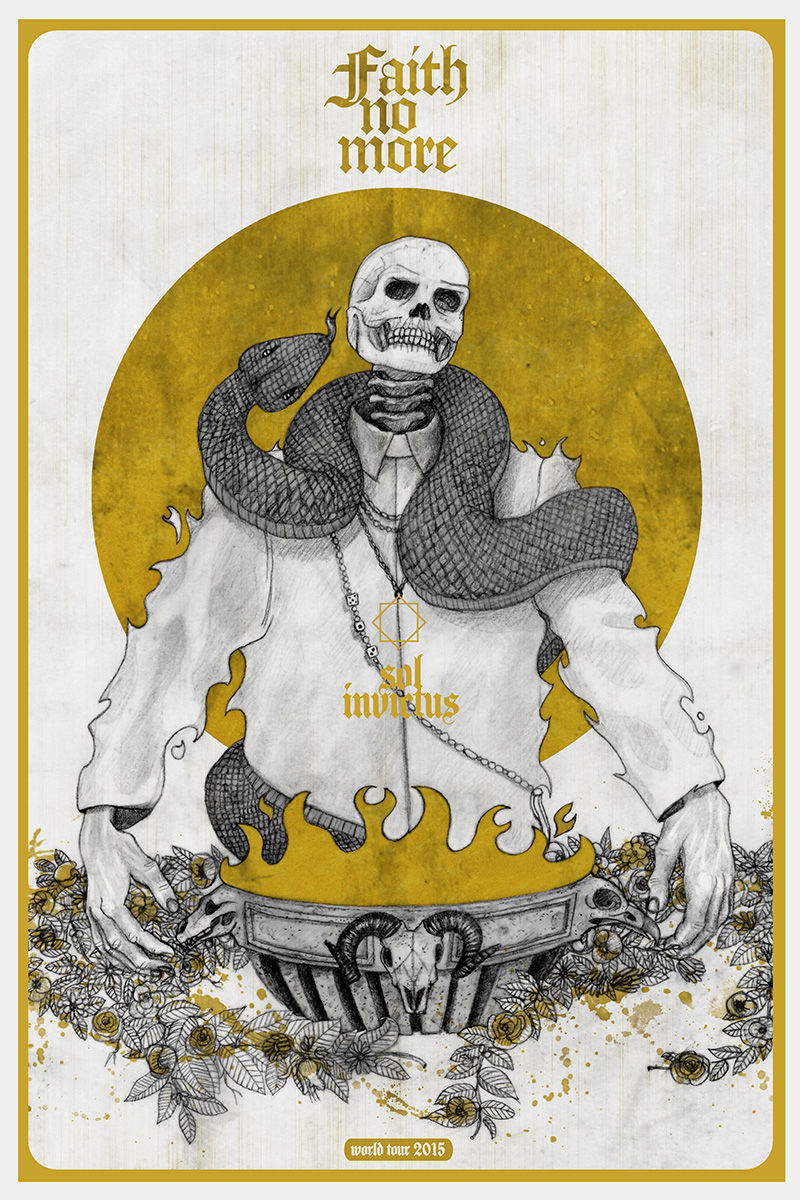Cartel Faith No More por Manuel De La Fuente / manuelsart.com