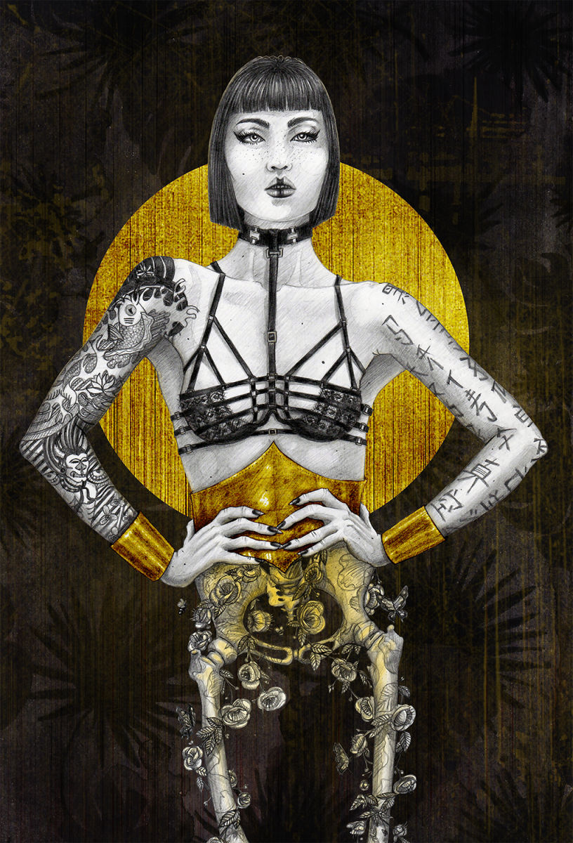 ilustración black pride deep gold