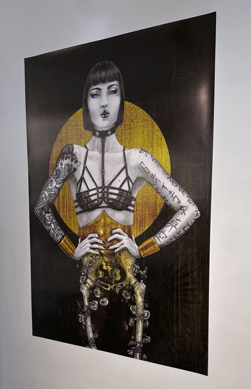 ilustración black pride deep gold, gran formato