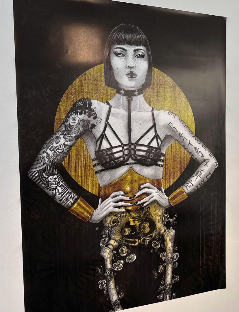 ilustración black pride deep gold, gran formato