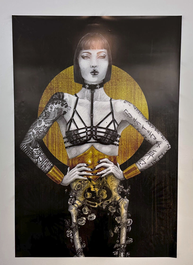 ilustración black pride deep gold, gran formato